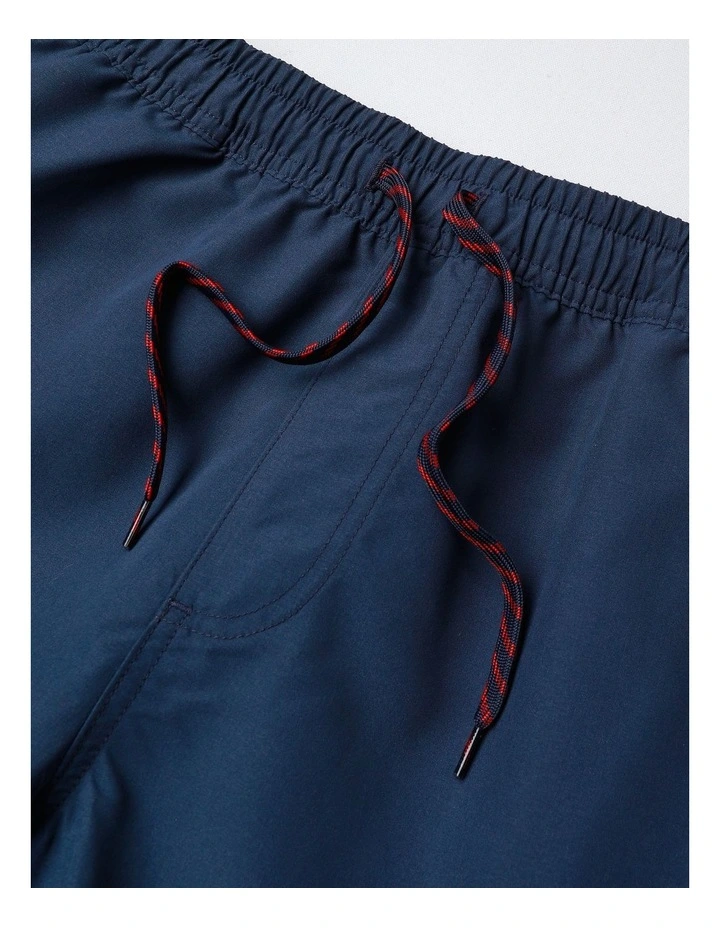 Recycled Boardshort in Navy and Red image 4