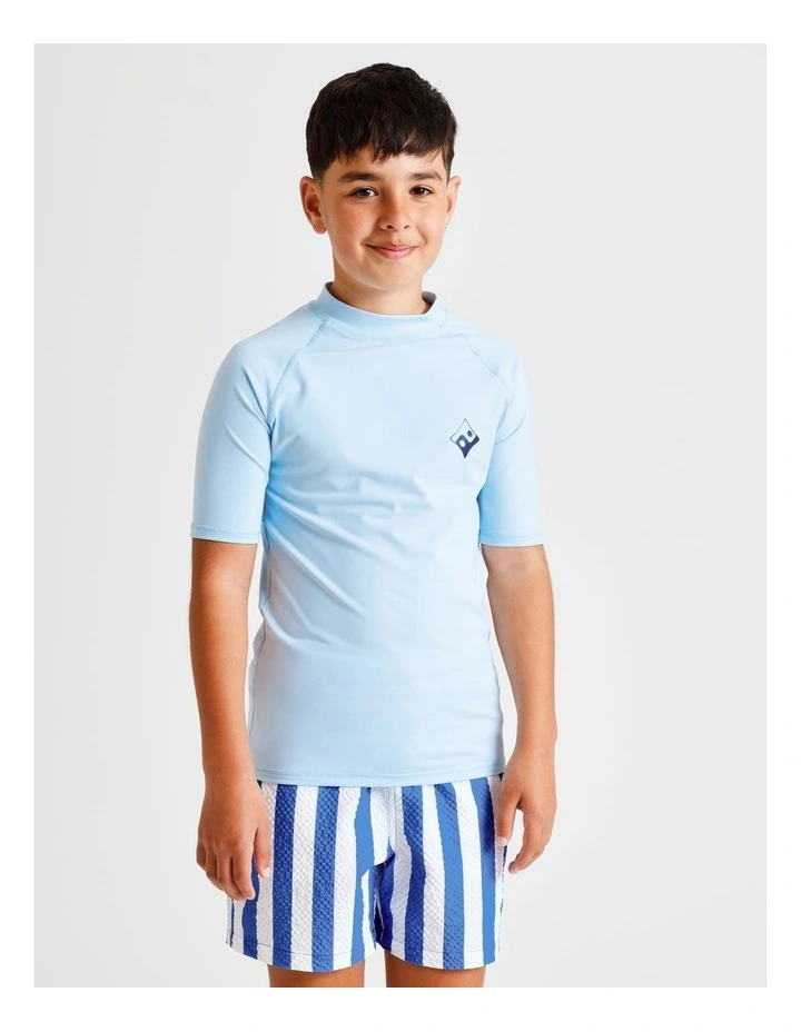Recycled Rashtop in Blue image 4