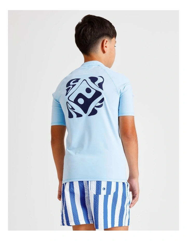 Recycled Rashtop in Blue image 5