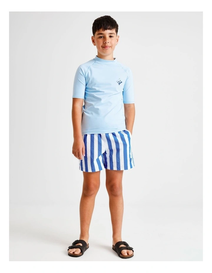 Recycled Rashtop in Blue image 6