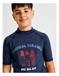 Recycled Rashtop in Navy