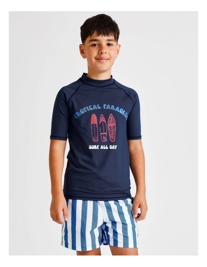 Recycled Rashtop in Navy image 2