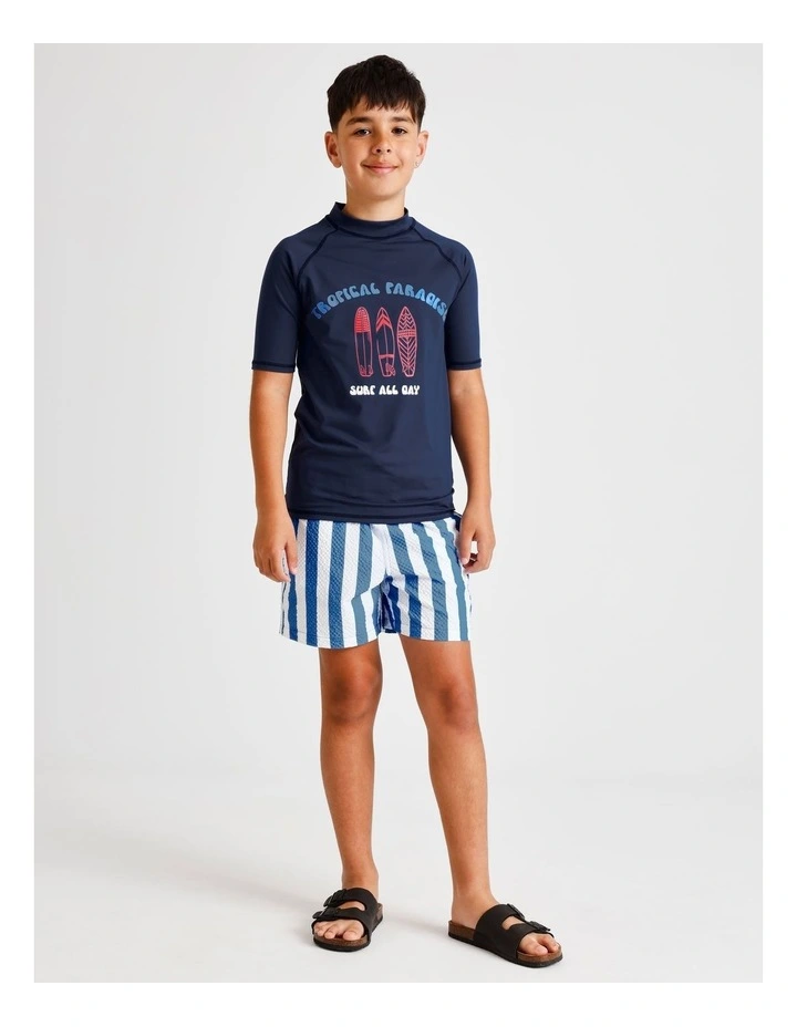 Recycled Rashtop in Navy image 3