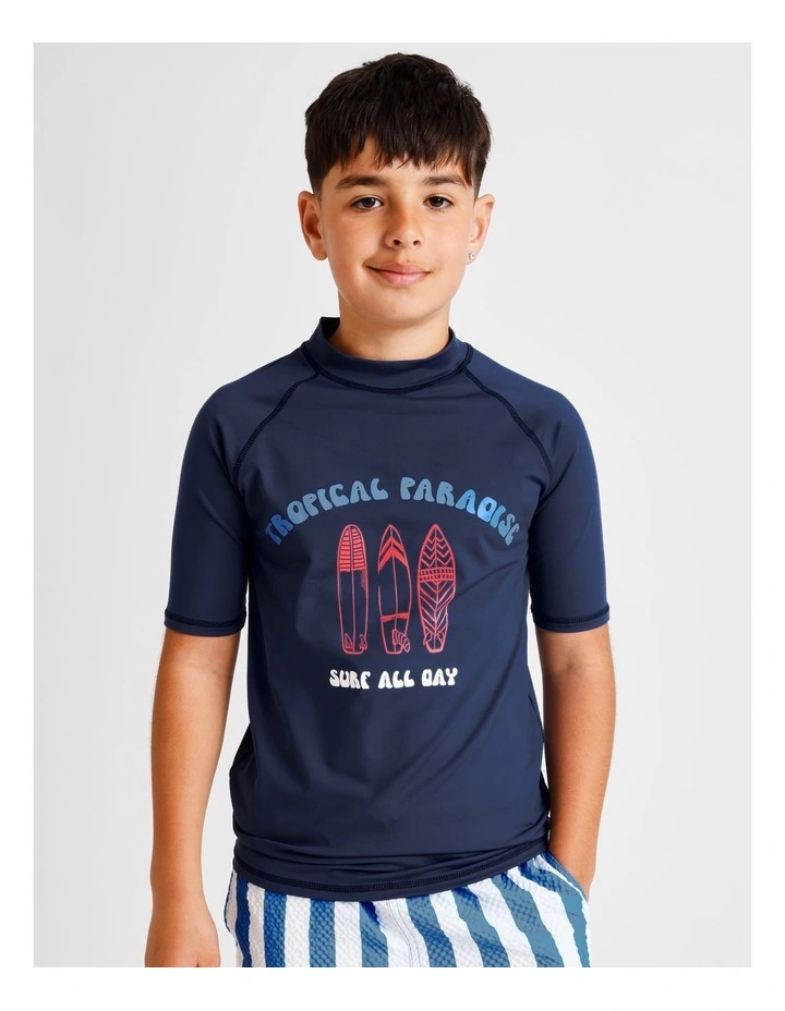 Recycled Rashtop in Navy image 4