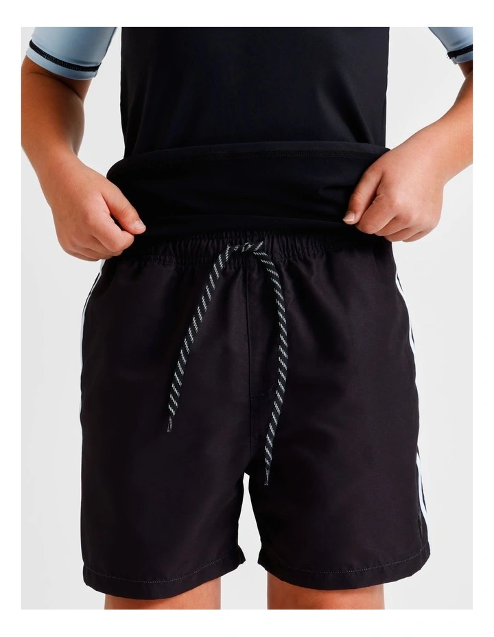 Recycled Boardshort in Black and Blue image 3