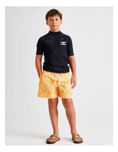 Seersucker Boardshort in Yellow