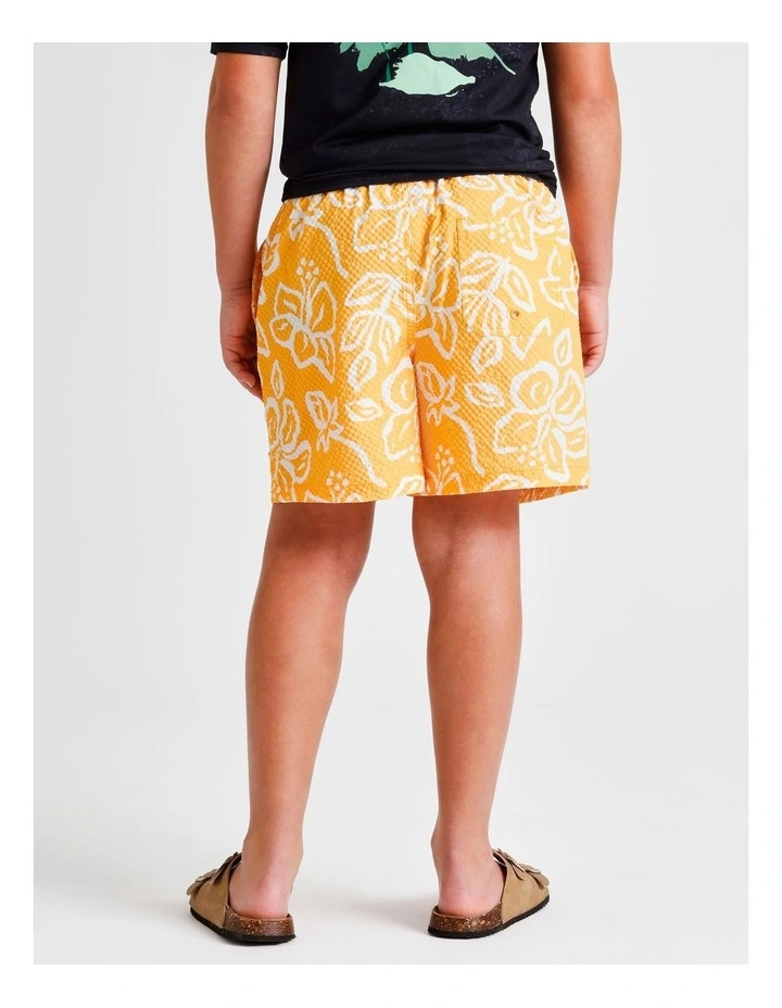 Seersucker Boardshort in Yellow image 5