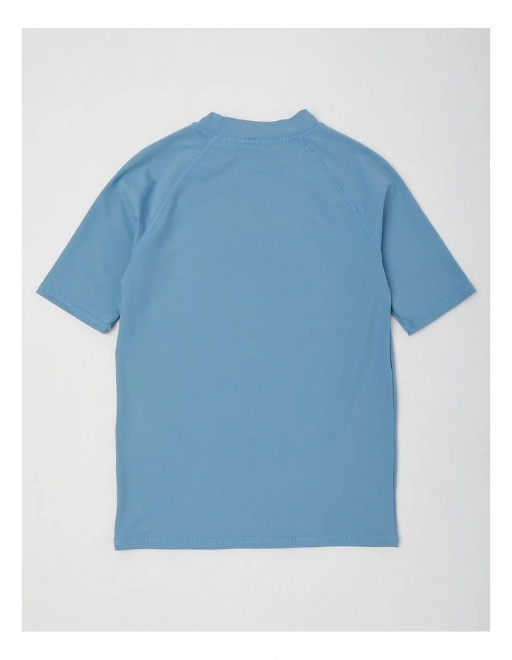 Recycled Short Sleeve Rashtop in Hawaii/Blue image 3