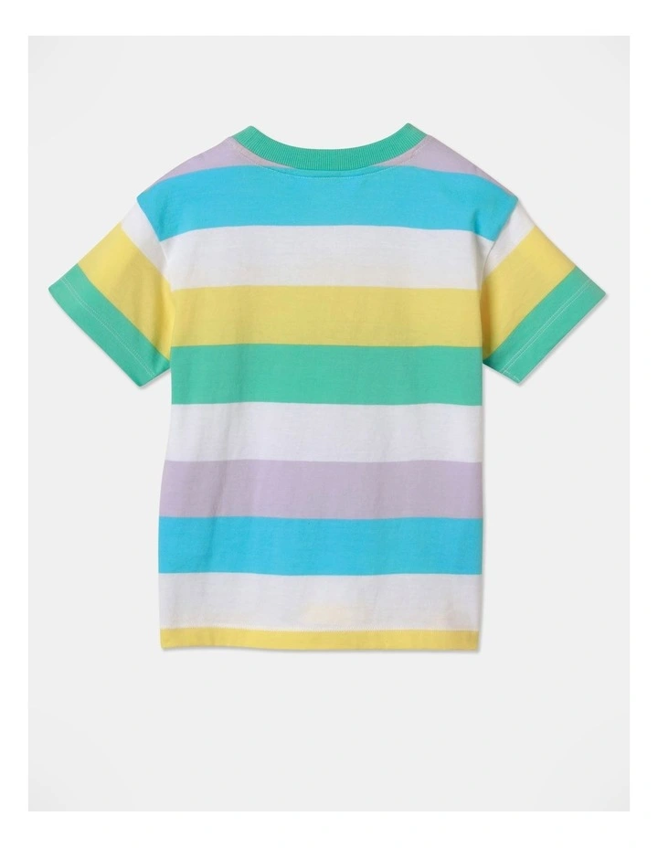 Stripe T-Shirt in Rainbow image 3