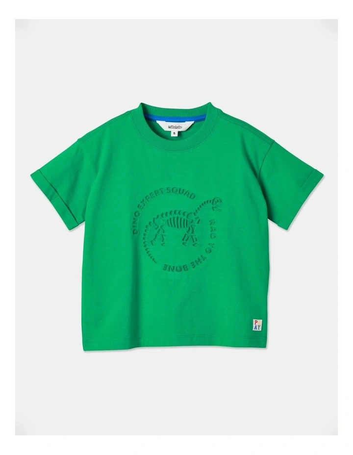 Milkshake Oversized Debossed TShirt in Green MYER