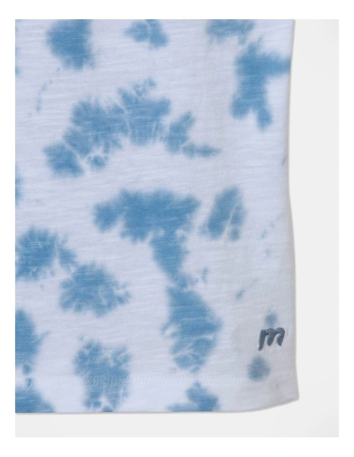 Slub T-shirt in Blue image 4
