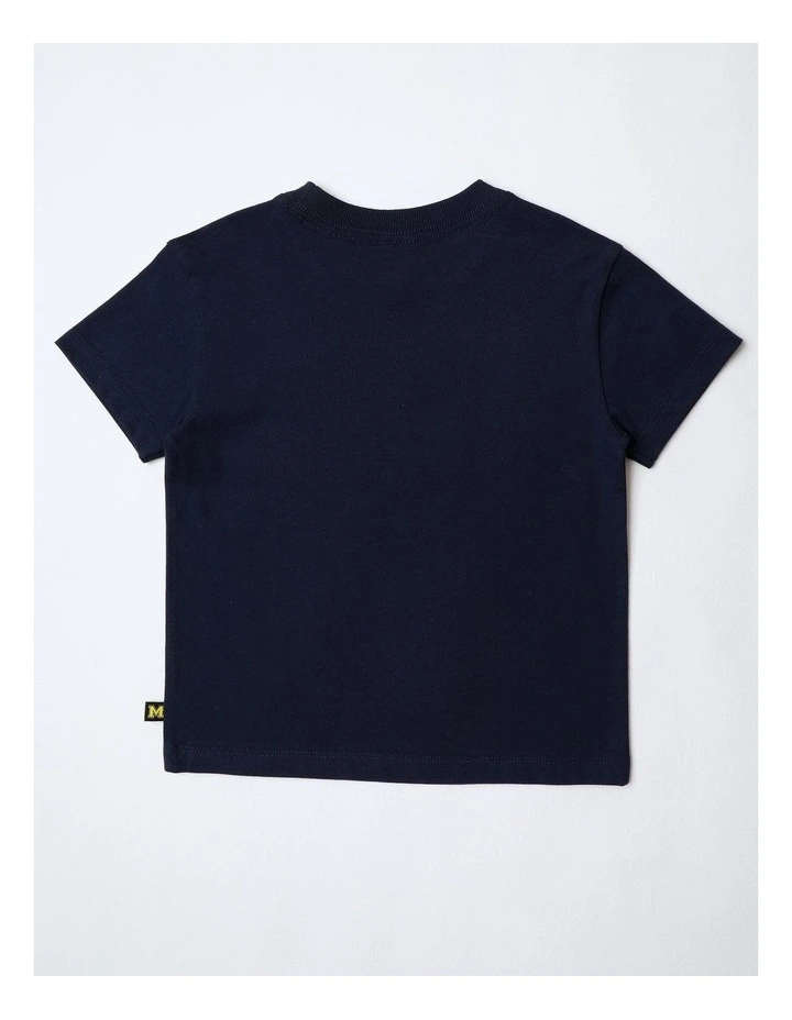 Essentials Print Tee in Black image 3
