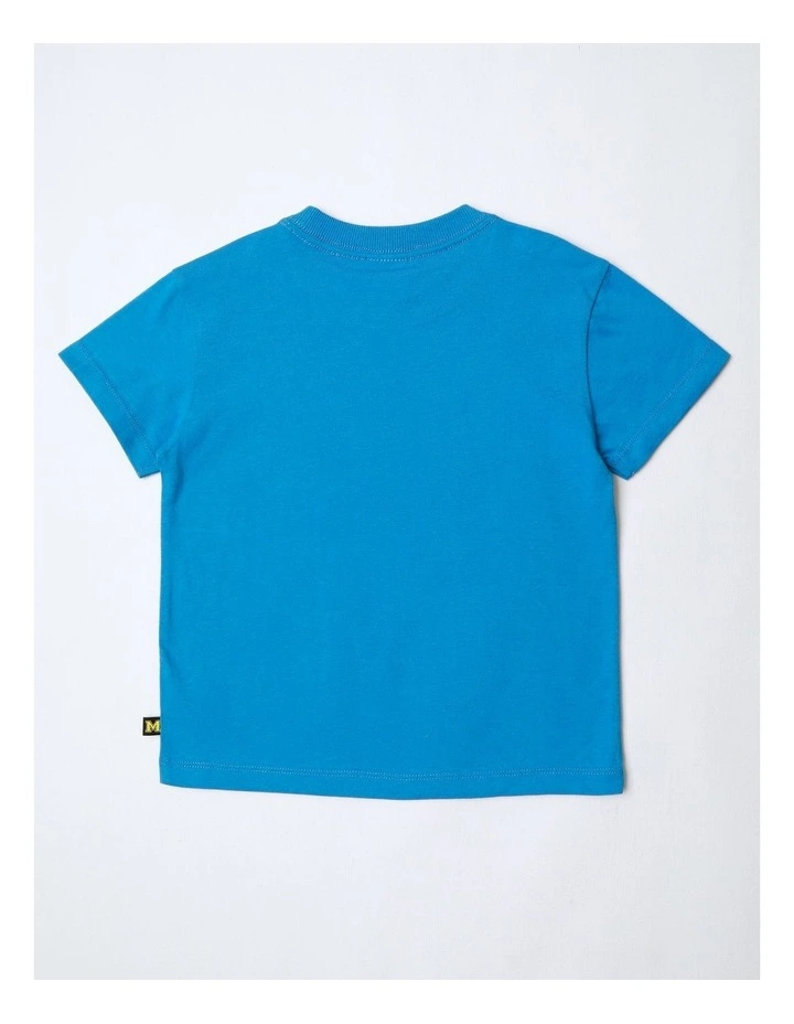 Essentials Print Tee in Blue image 3