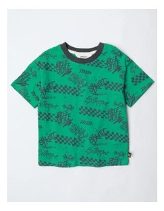 All Over Print Tee in Green