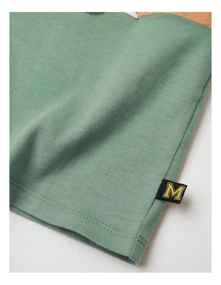 Puff Print Tee in Khaki image 4
