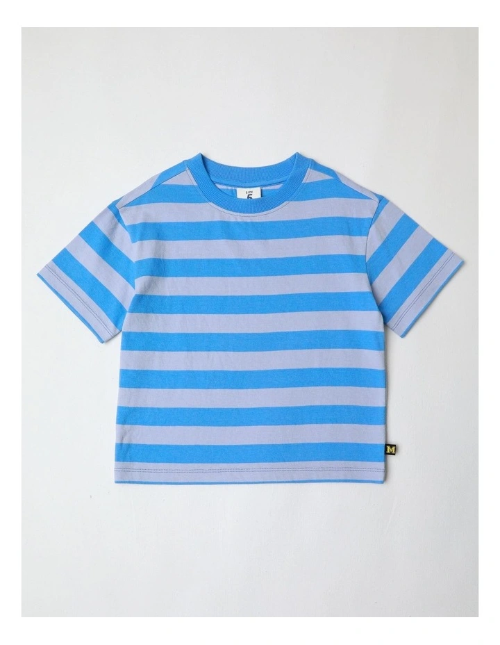 Stripe Tee in Blue image 1