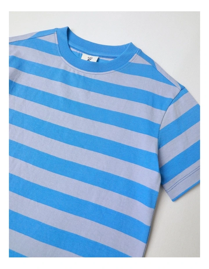 Stripe Tee in Blue image 2