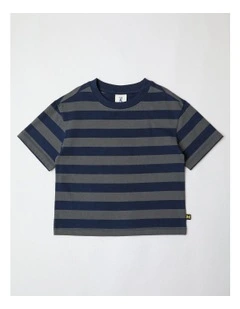 Stripe Tee in Navy