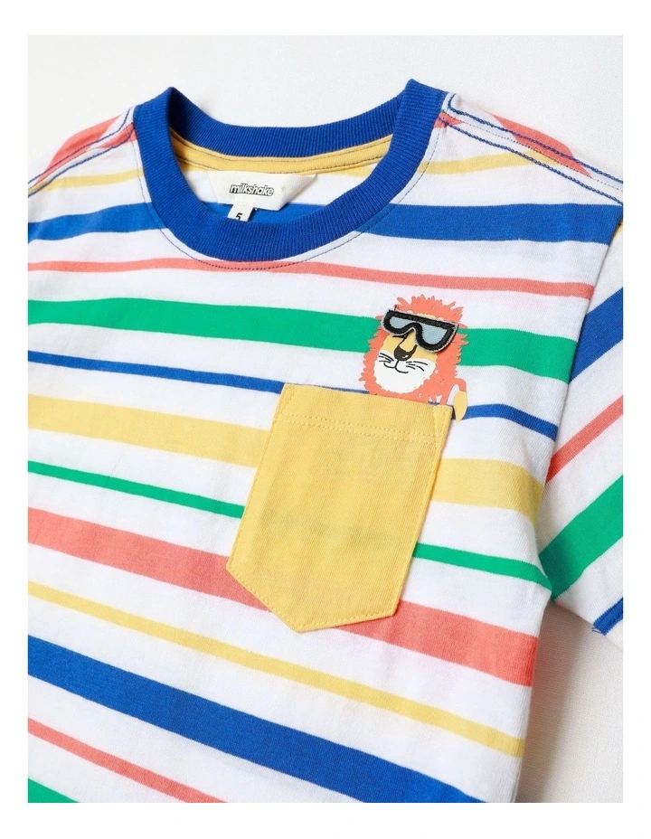 Pocket Tee in Multi image 2