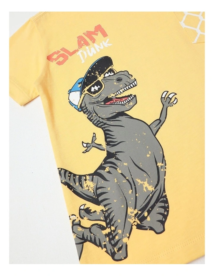 Pocket Tee in Yellow image 4