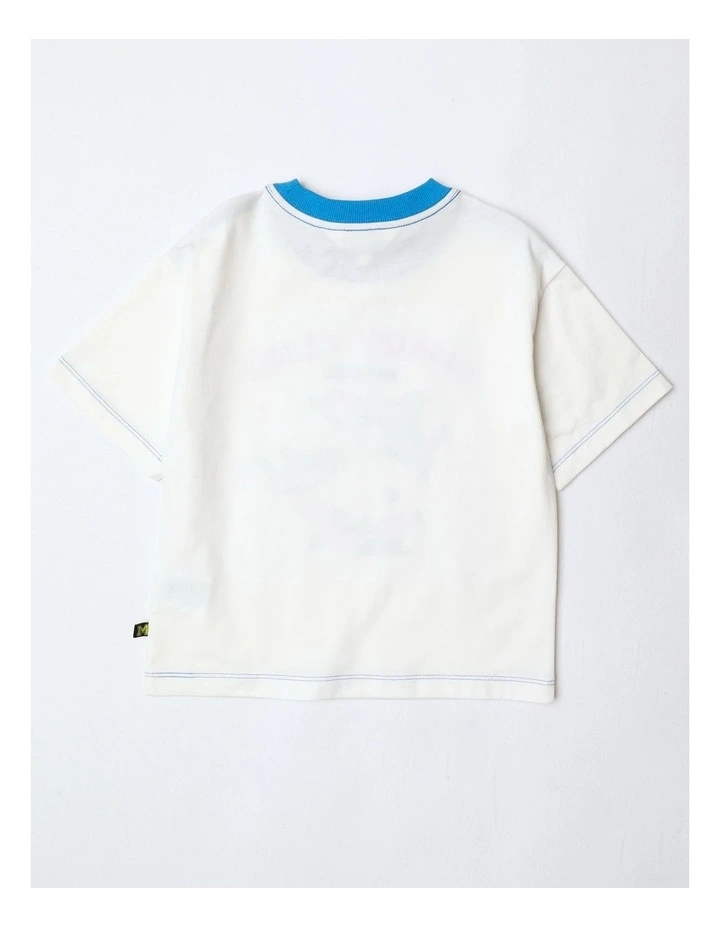 Applique Tee in Ecru image 3