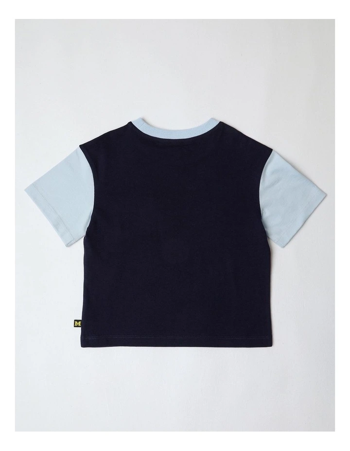 Pocket Tee in Navy/Blue image 3