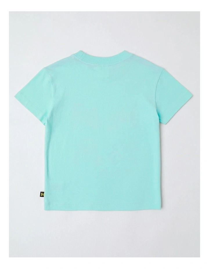 Essentials Print Tee in Mint image 3