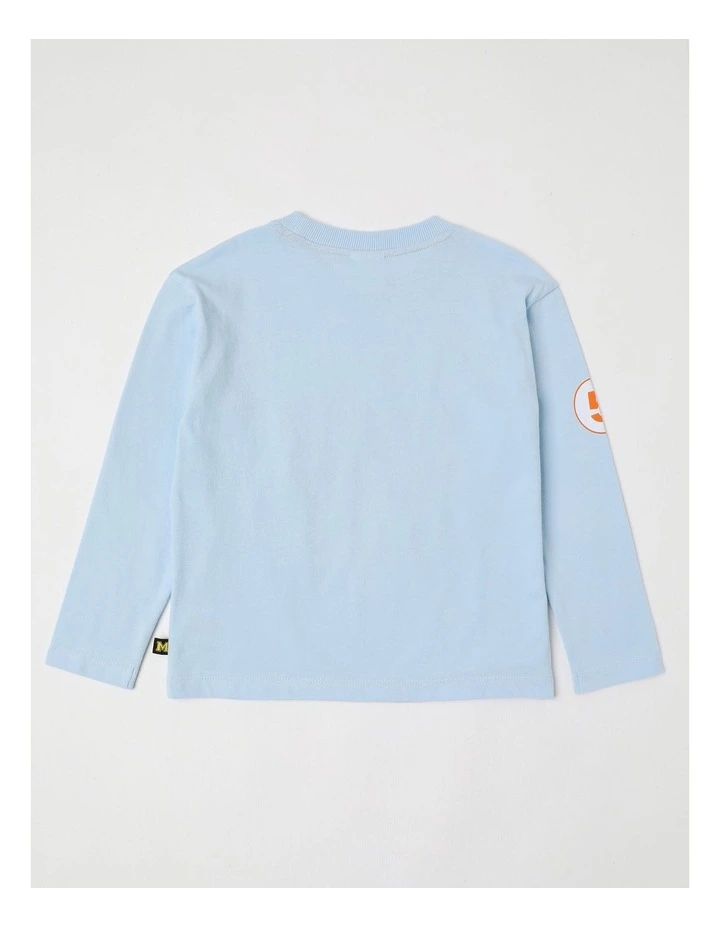 Essentials Long Sleeve T-Shirt in Racing Light Blue image 3