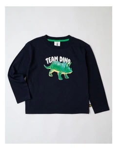 Essentials Long Sleeve T-Shirt in Dino Navy