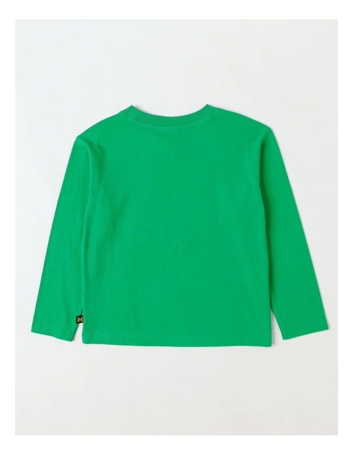 Essentials Long Sleeve T-Shirt in No Rules Green image 3
