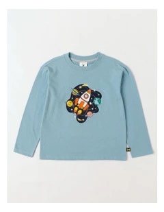 Essentials Long Sleeve T-Shirt in Rocket Light Blue