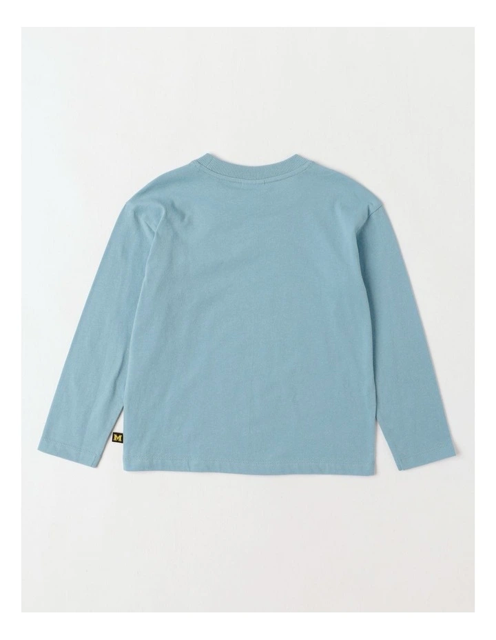Essentials Long Sleeve T-Shirt in Rocket Light Blue image 3