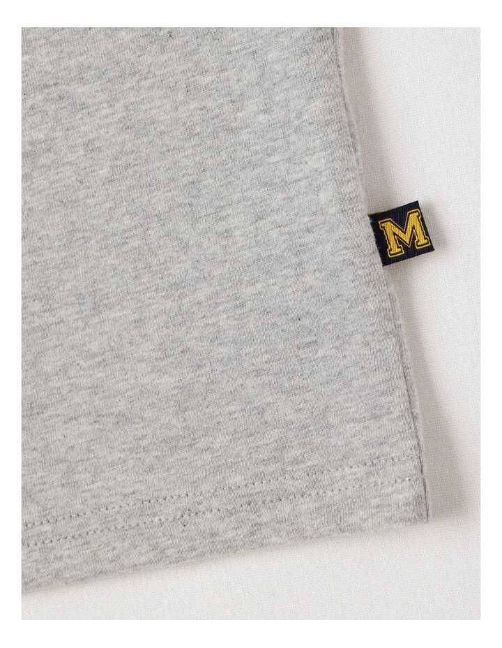 Short Sleeve Applique Tee in Driver Dino in Grey Marle image 4