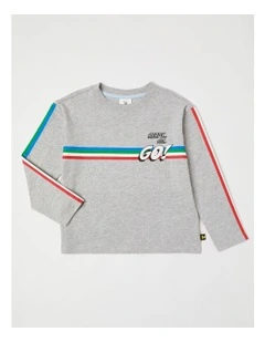 Essentials Long SleeveT-Shirt in Go Grey Marle