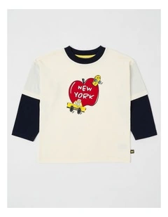 Skater Tee in Big Apple Ecru