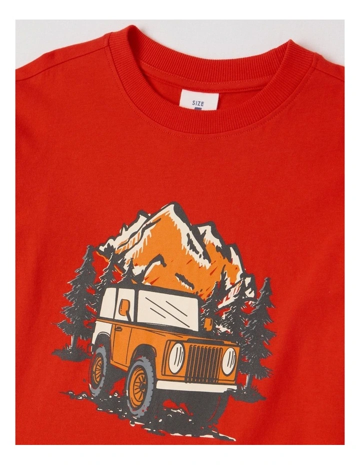 Essentials Long Sleeve T-Shirt in Car Burgundy image 2