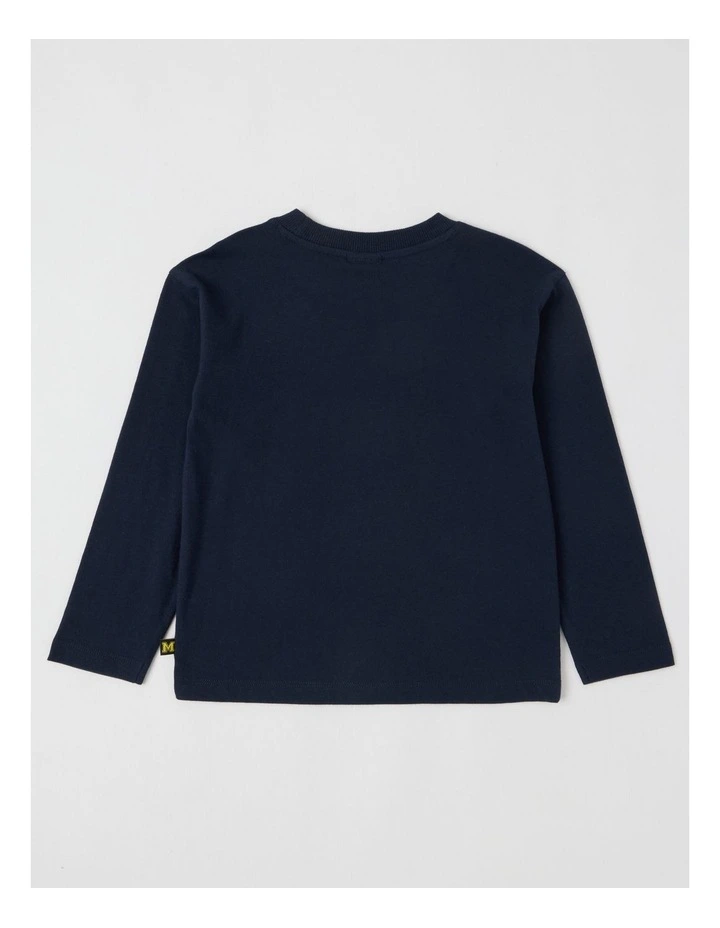 Essentials Long Sleeve T-Shirt in Tiger Navy image 3