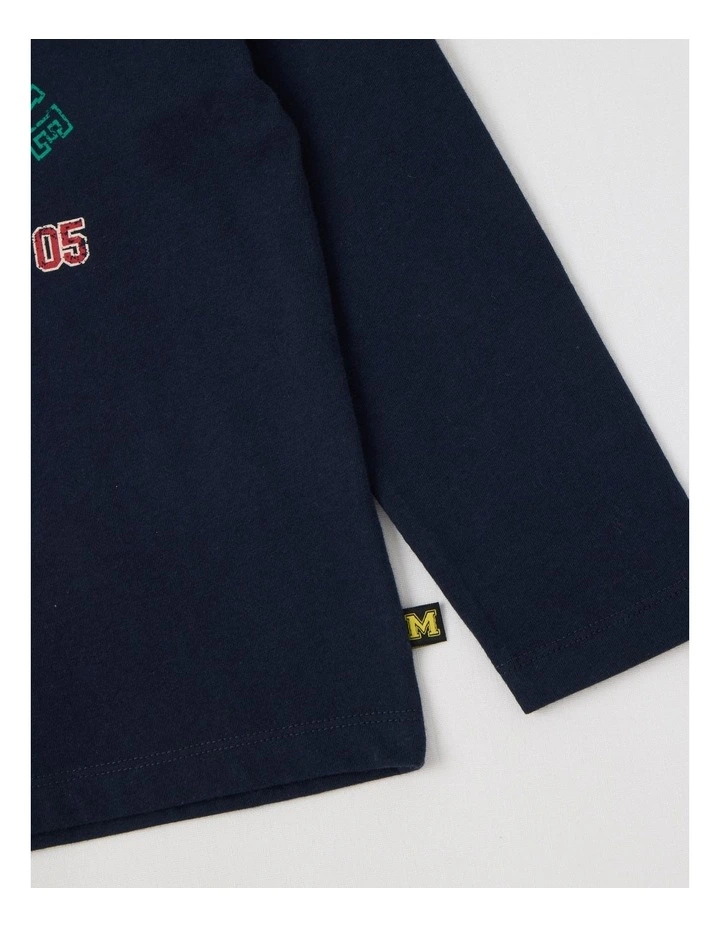 Essentials Long Sleeve T-Shirt in Tiger Navy image 4