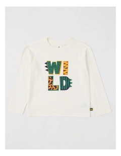Essentials Long Sleeve T-Shirt in Wild White