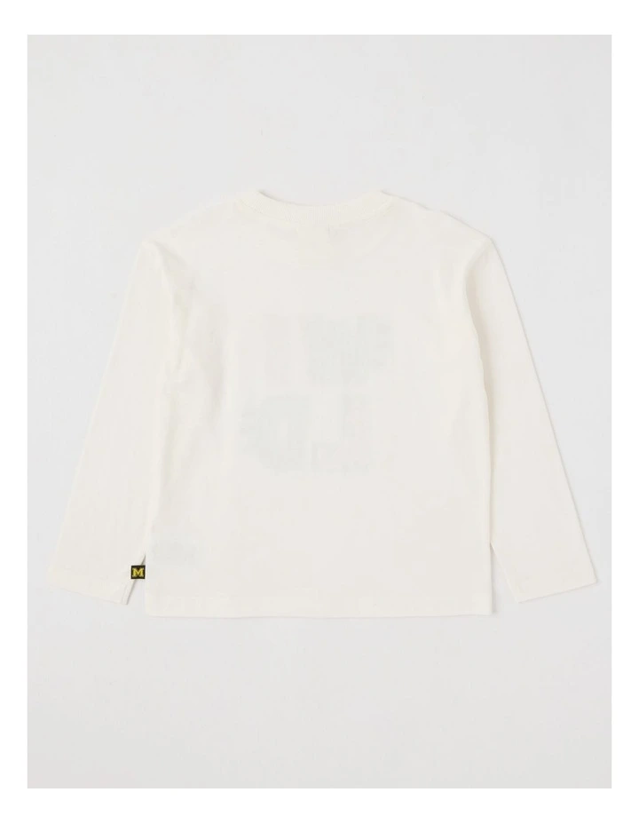 Essentials Long Sleeve T-Shirt in Wild White image 3