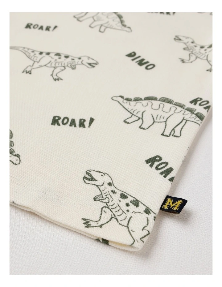 Essentials Textured Tee in Dino Khaki image 4