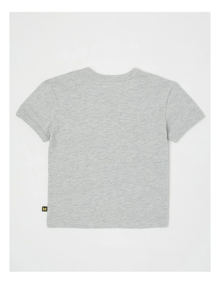 Short Sleeve Textured Print Tee in Monster Truck/Grey Marle image 3