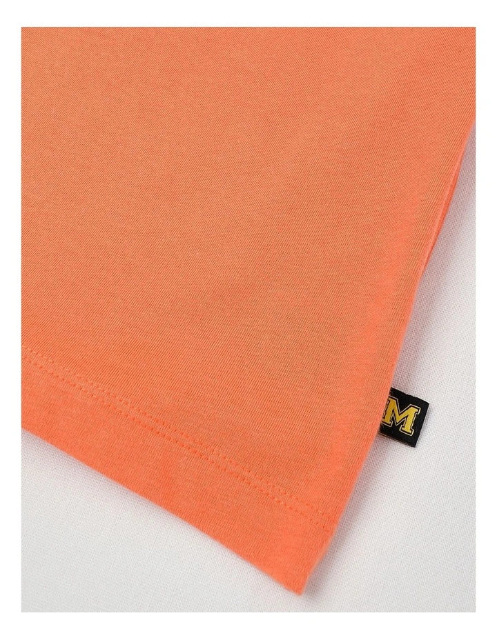 Short Sleeve Textured Print Tee in Happy Crew in Sun/Ecru image 4