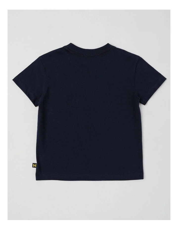 Essentials Short Sleeve Print Tee in Super Fast Scooter Dino/Navy image 3