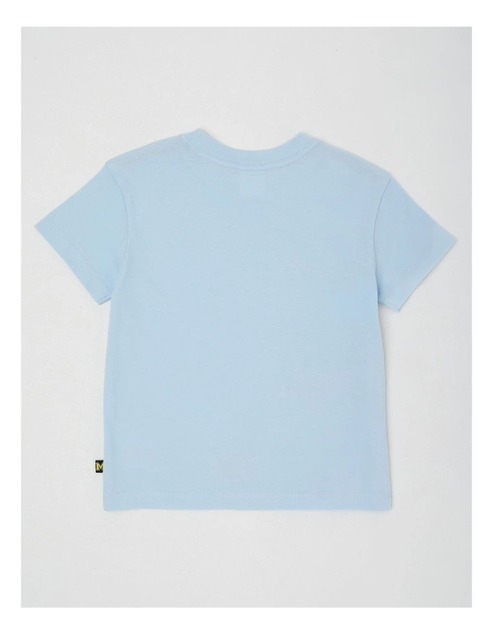 Essentials Short Sleeve Print Tee in Three Emergency Vehicles/Light Blue image 3