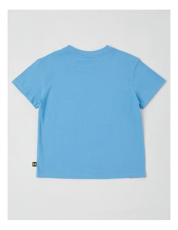 Essentials Short Sleeve Print Tee in Hey Mate Dino Mates/Blue image 3
