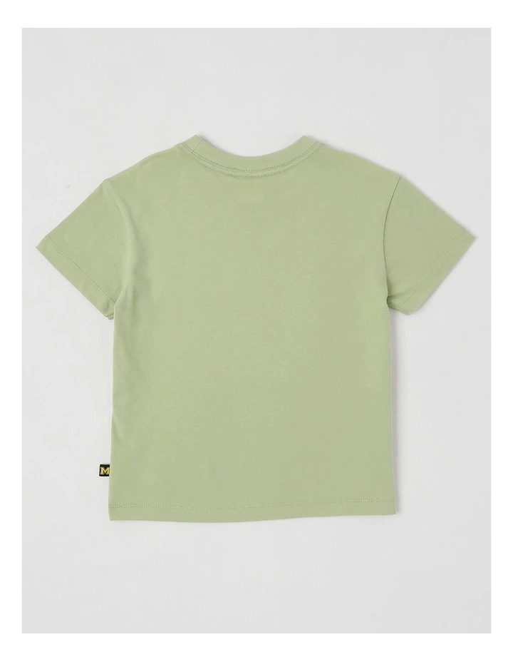 Essentials Short Sleeve Print Tee in Digger/Khaki image 3