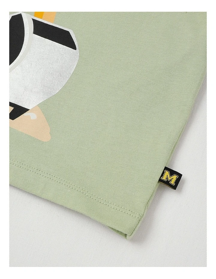 Essentials Short Sleeve Print Tee in Digger/Khaki image 4