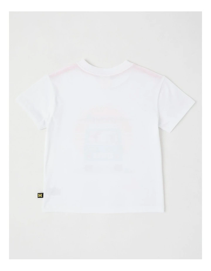 Essentials Short Sleeve Print Tee in Aussie Animal White image 3