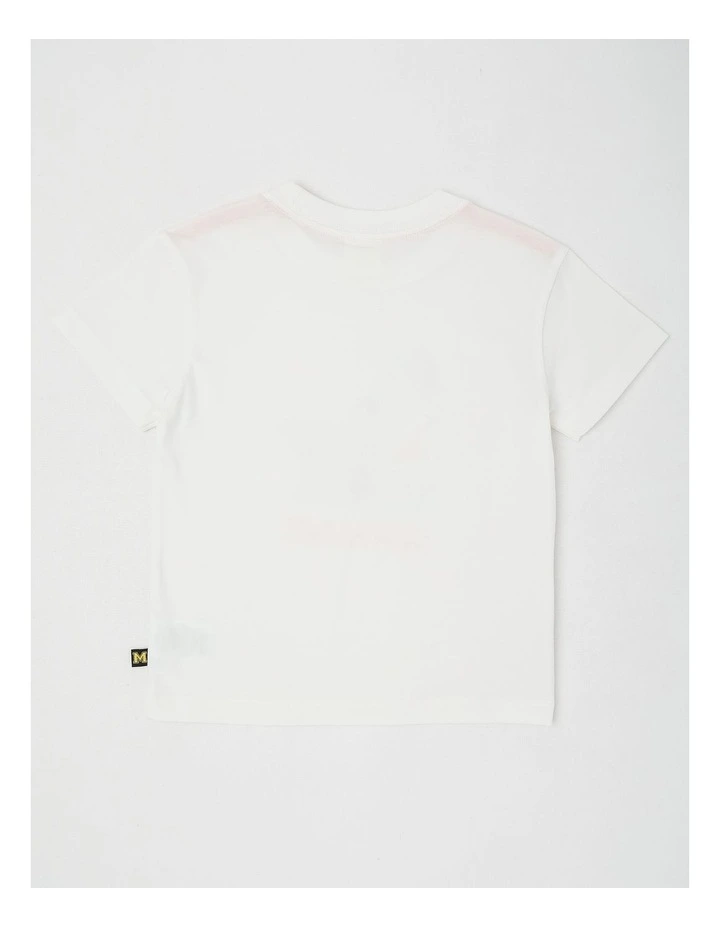 Essentials Short Sleeve Print Tee in Shark White image 3